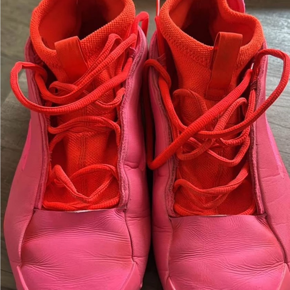 adidas Pink and Red Athletic Shoes